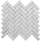 Apollo Tile 1X3 Honed Carrara Herringbone 5.29 sq.ft 12.8 in. x11.9 in. Mrbl Mosaic Tile, 5PK APLKB99H05PEC29 - alternate 1